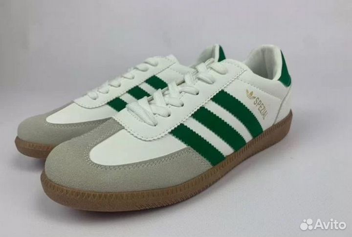 Кроссовки Adidas Spezial(Черные и Зеленые )