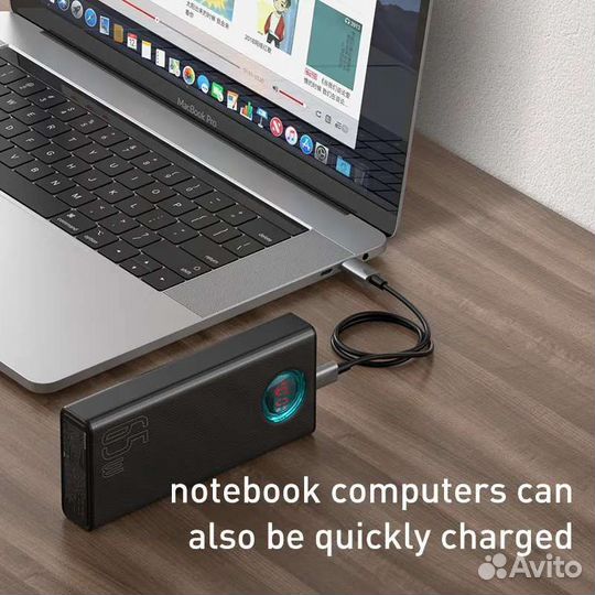 Baseus Powerbank 30000mAh 65W, Внешний Аккумулятор