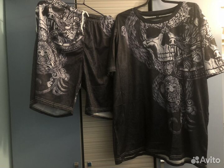 Мужской спортивный летний костюм большого размера