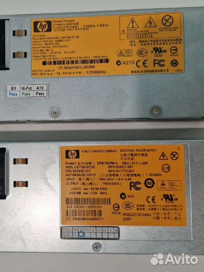 Блок питания HP hstns-pl18 и hstns-pd18