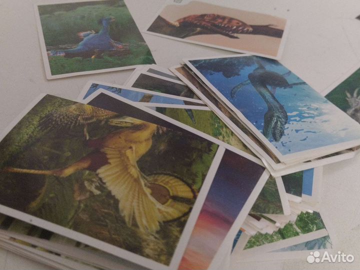 Наклейки: динозавры, стопка наклеек