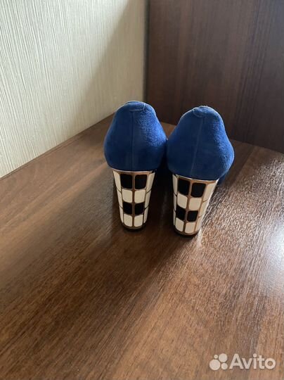 Туфли натуральный замш 37