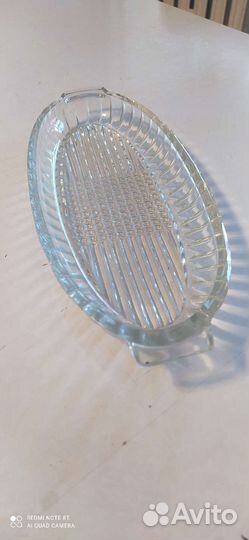 Блюдо стекло СССР, в идеальном состоянии