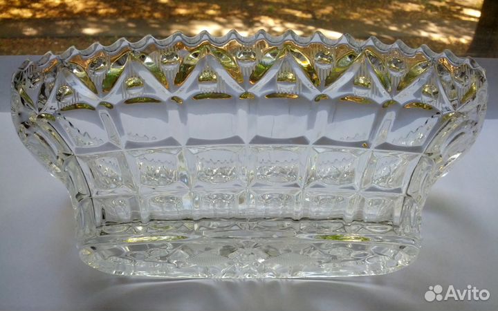 Ваза хрустальная 25х12,5 см, СССР