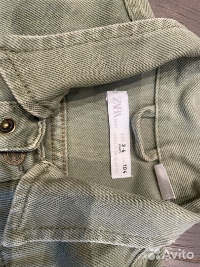 Куртка джинсовая zara 104