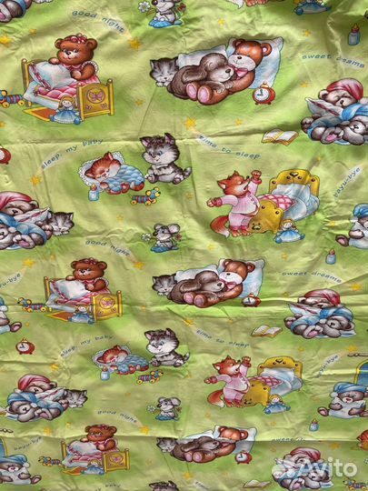 Постельное белье в детскую кровать до 180см б/у