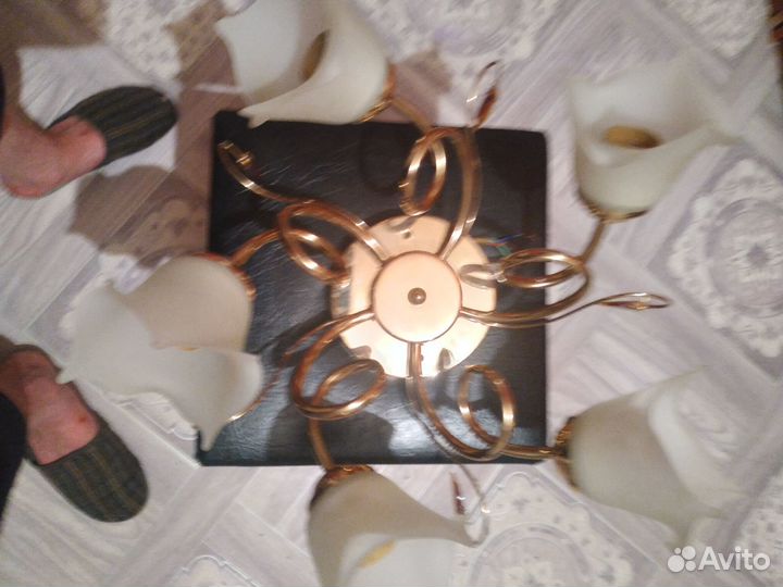 Люстра потолочная бу