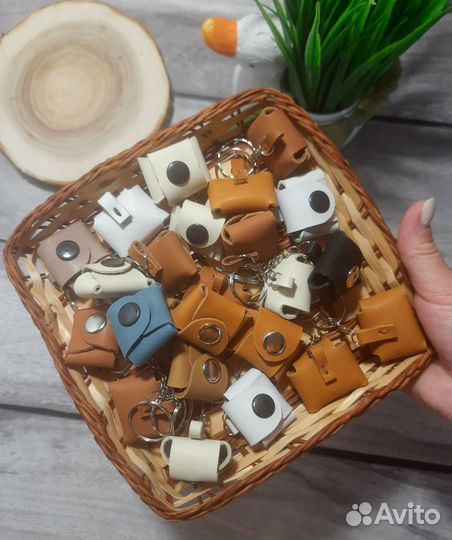 Брелок, Монетница, Сувенир, натуральная кожа