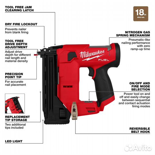 Нейлер Milwaukee M12 2541-20