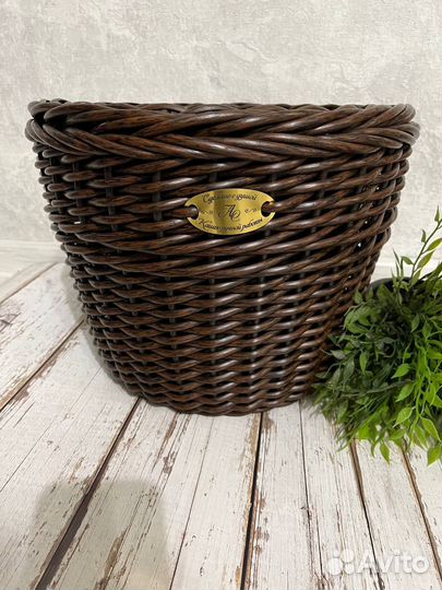Кашпо из ротанга 12 литров