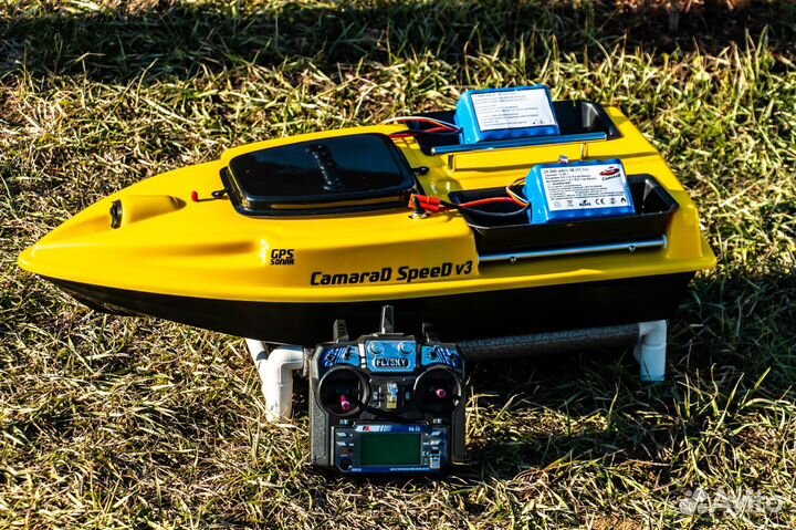 Прикормочный кораблик:глубиномер,GPS навигация,25А