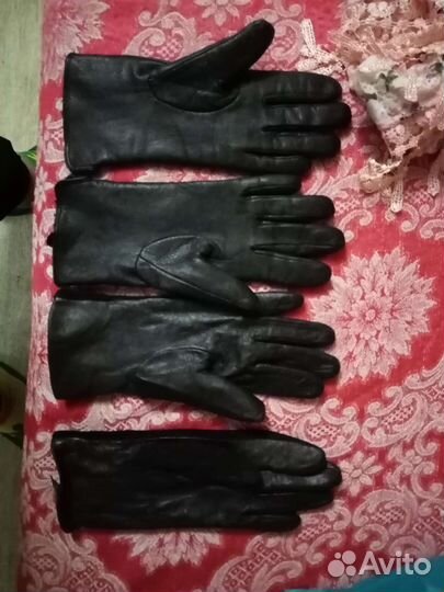 Перчатки кожаные