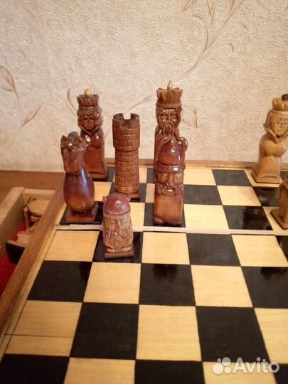 Шахматы дерево, ручная работа