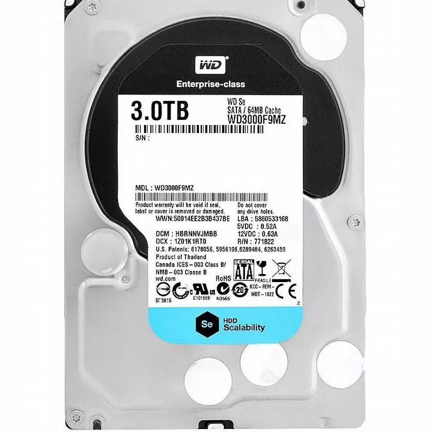 [WD3000F9MZ] Жесткий Диск Western Digital 3tb Sata2 Wd3000f9mz