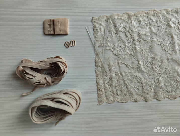 Кружево эластичное, резинки, наборы для шитья