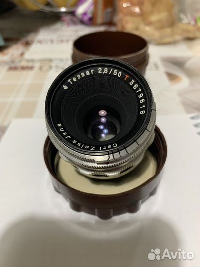 Объектив carl zeiss jena Tessar 2,8/50