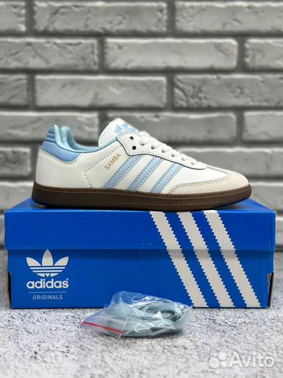 Adidas samba halo blue