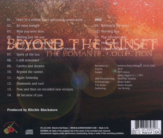 Blackmore's Night - Beyond The Sunset (CD + DVD)