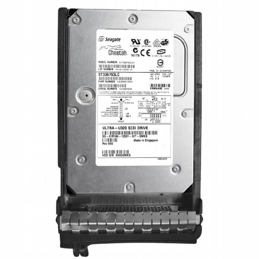 [1R186] Жесткий Диск Dell36gb U320scsi 3.5" Hdd