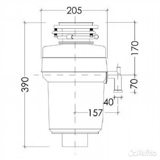 Измельчитель отходов Kuppersberg WS 550 B