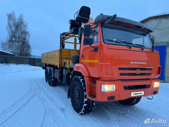 Бортовой грузовик КАМАЗ 43118 с КМУ Soosan, 2020