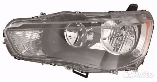 Фара прав mitsubishi outlander 09/10-11/12 п/к внутри черн