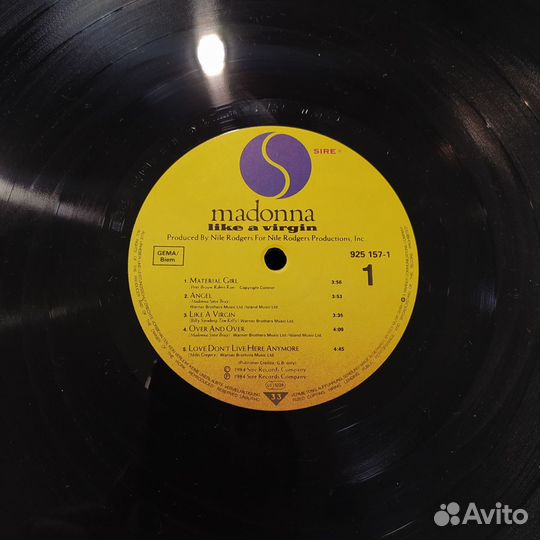 Пластинка Madonna - Like A Virgin - 1994