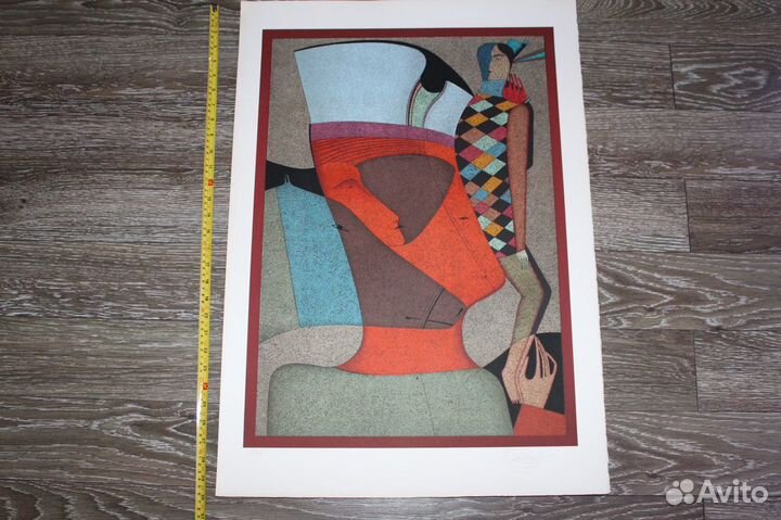 Литография Шемякина Вечер в Санкт-Петербурге 1977