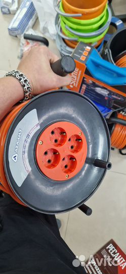 Удлинитель на катушке атлант пвс 3x1.5 50 м