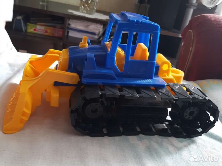 Экскаватор игрушка большой(500)синий(200)