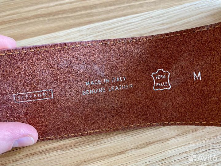Ремень кожаный италия Stefanel
