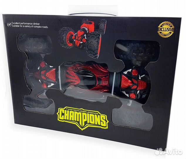 Машинка перевертыш Hyper Champions 49 см, красная