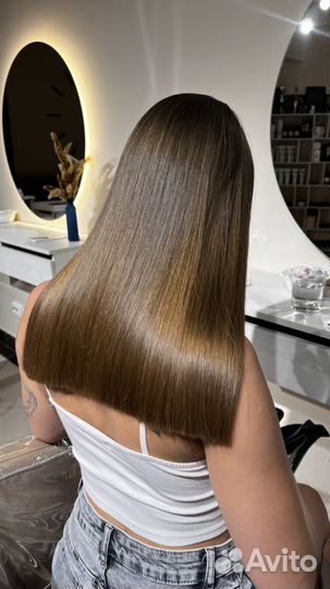 Кератиновое выпрямление ботокс волос нанопластика
