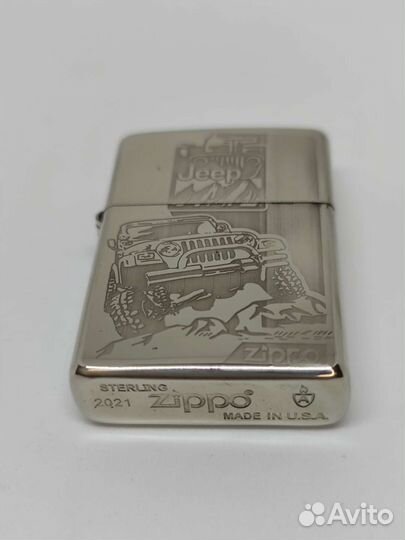 Зажигалка zippo armor jeep sterling