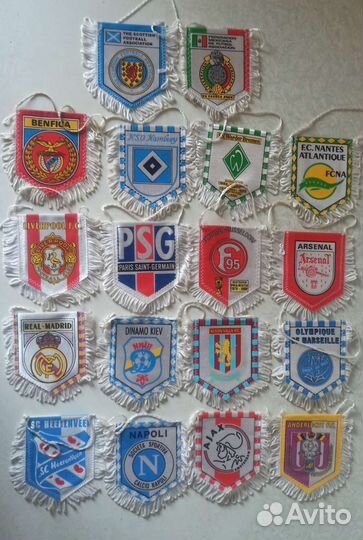 Вымпелы футбольных клубов европы