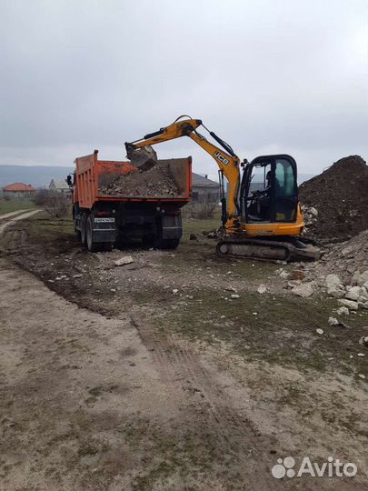 Услуги Камаз самосвал и Эксковатора погрузч