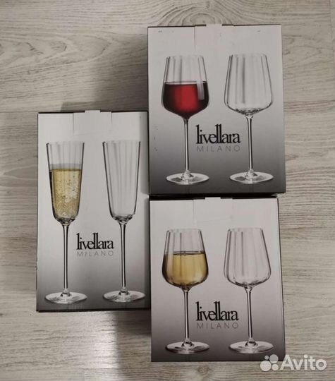 Бокалы livellara milano