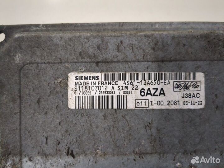 Блок управления двигателем Mazda 2, 2004