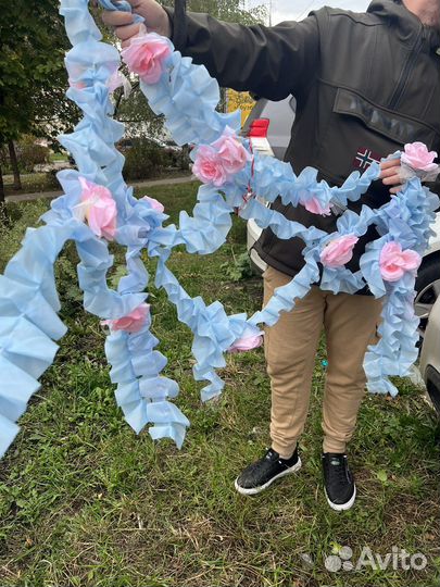 Свадебные ленты на машину