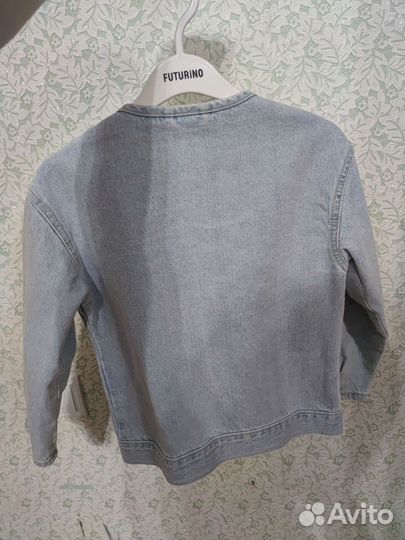 Джинсовая куртка на девочку 116