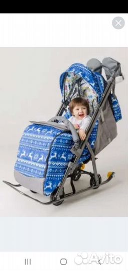 Санки коляска galaxy snow luxe