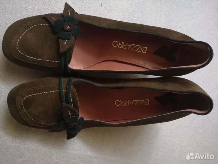 Туфли новые, замша, бохо