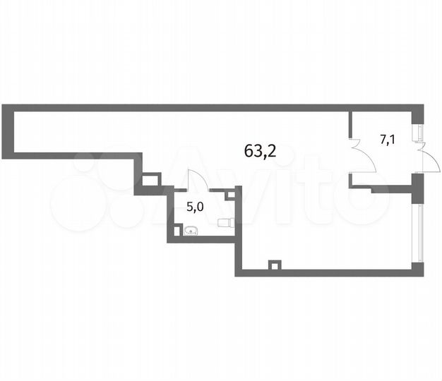 Продам торговое помещение, 75.36 м²
