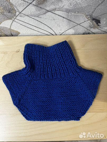 Воротник манишка домашней вязки