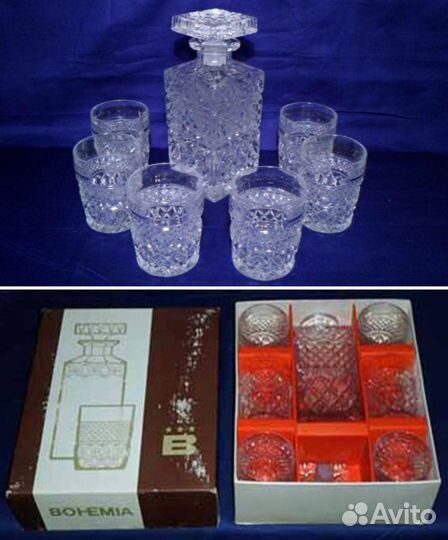 Сервиз Bohemia Чехословакия хрусталь