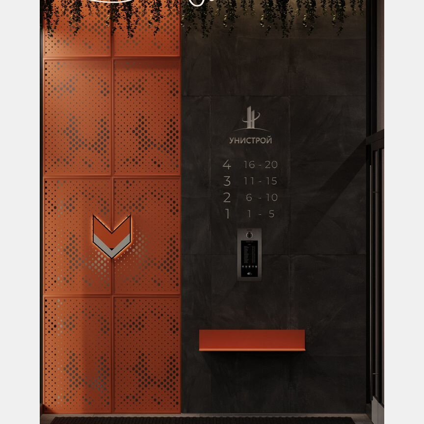 1-к. квартира, 45,4 м², 2/5 эт.