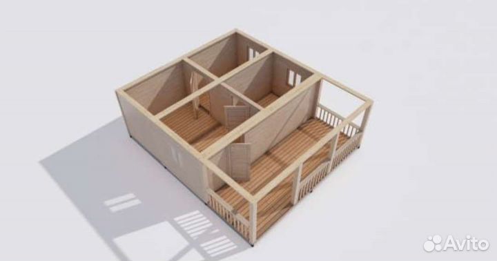 Бытовки дачные домики 8х6м каркас 150х50м летний