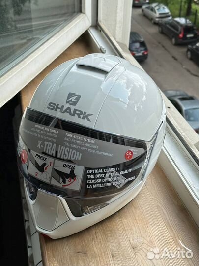 Шлем Shark EvoJet Blank White