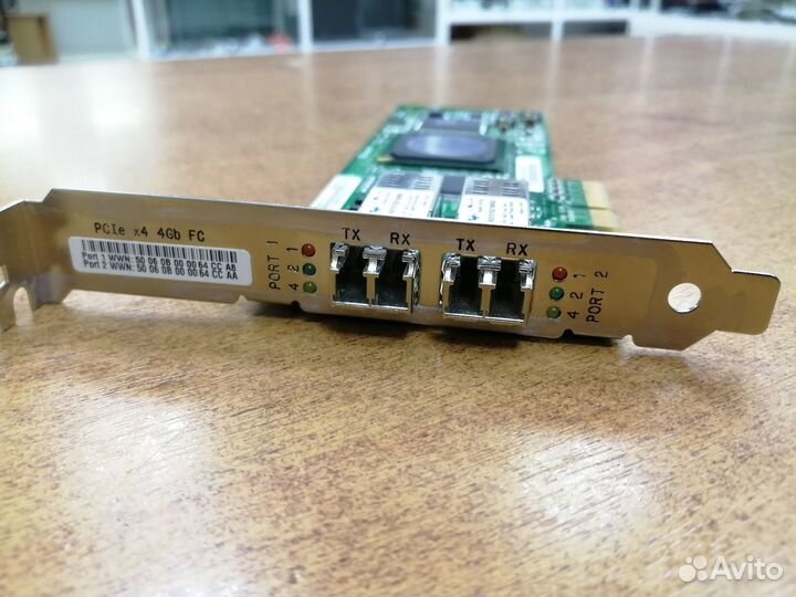 Сетевой Адаптер HP 2x4Гбит/сек оптоволокно