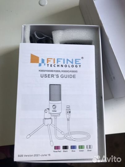 Микрофон Fifine K669G студийный конденсаторный